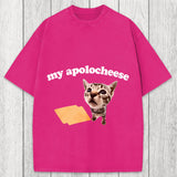 Tokyosol My Apolocheese Funny Cat Meme Washed T-Shirt