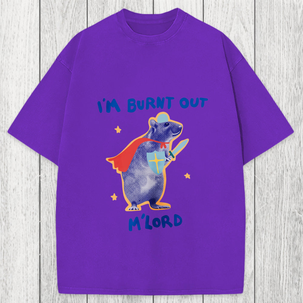Tokyosol I'm Burnt Out M'lord Washed T-Shirt