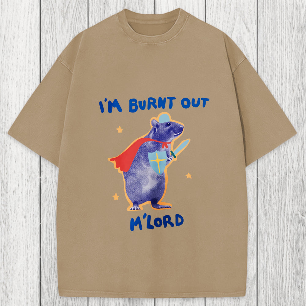 Tokyosol I'm Burnt Out M'lord Washed T-Shirt