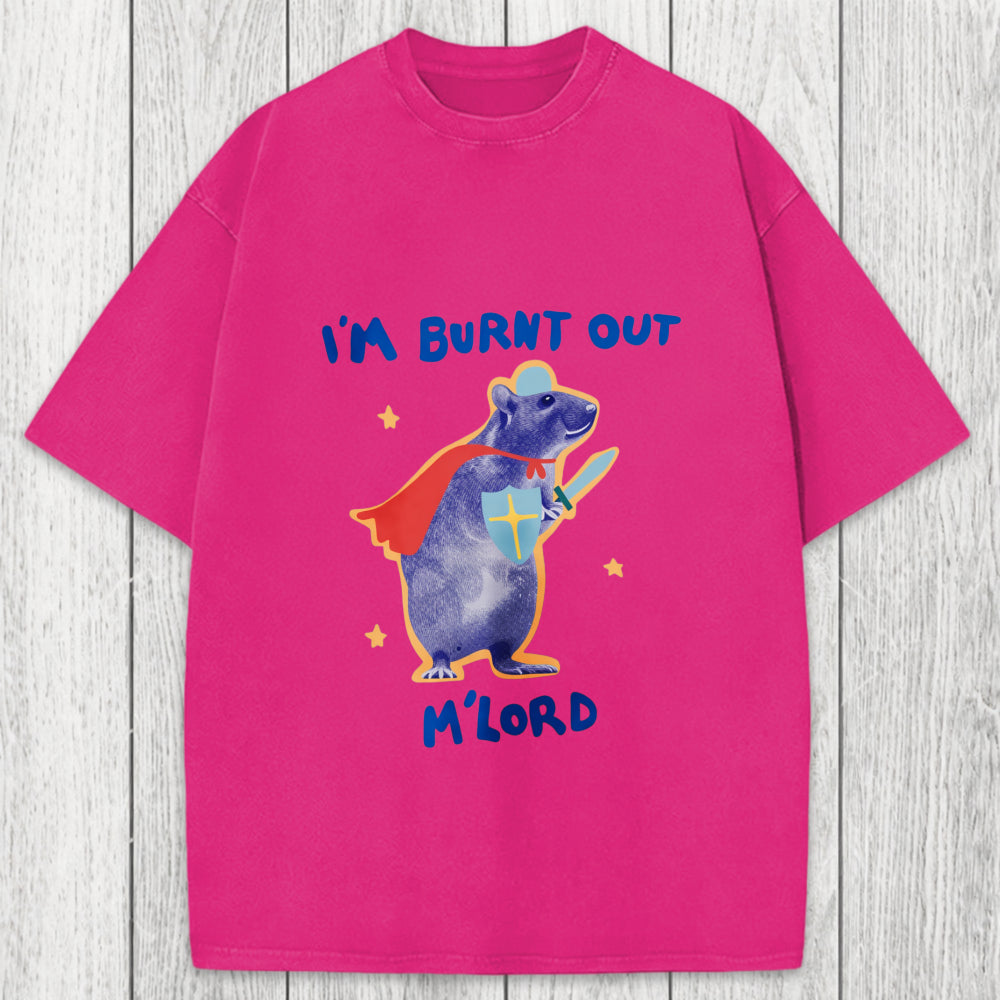 Tokyosol I'm Burnt Out M'lord Washed T-Shirt