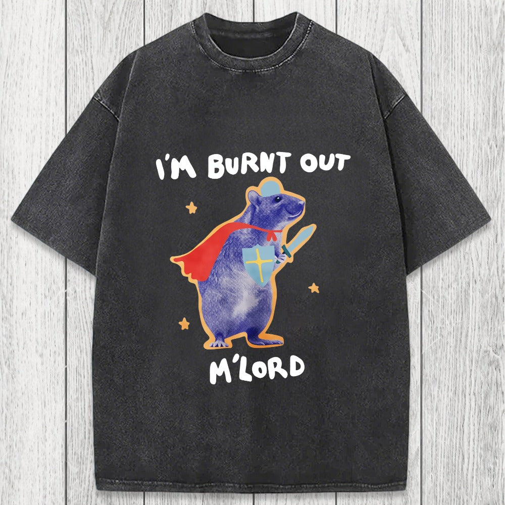 Tokyosol I'm Burnt Out M'lord Washed T-Shirt