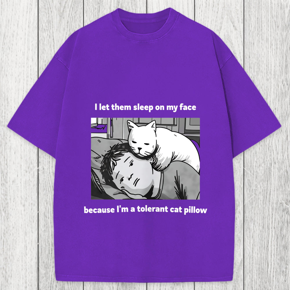 Tokyosol Funny Cat Servant Washed T-Shirt