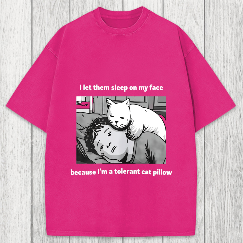 Tokyosol Funny Cat Servant Washed T-Shirt