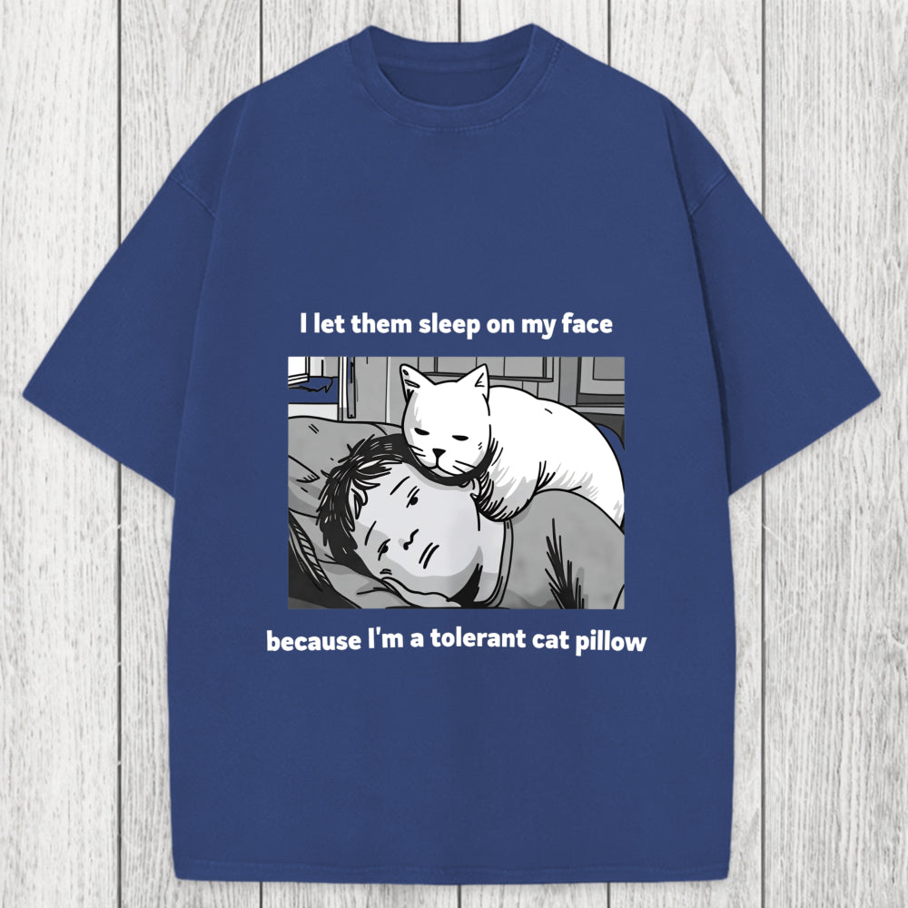 Tokyosol Funny Cat Servant Washed T-Shirt
