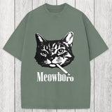 Tokyosol Vintage Smoking Cat Washed T-Shirt