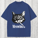 Tokyosol Vintage Smoking Cat Washed T-Shirt