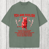 Tokyosol You Are Foolish Rat Washed T-Shirt