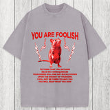 Tokyosol You Are Foolish Rat Washed T-Shirt