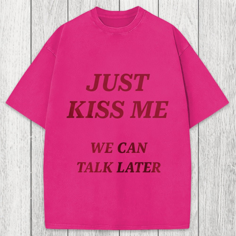 Tokyosol Just Kiss Me Washed T-Shirt