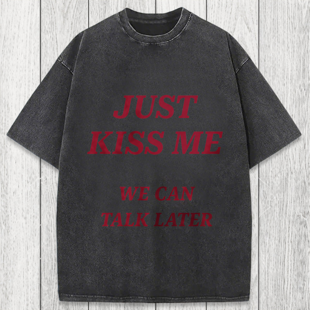 Tokyosol Just Kiss Me Washed T-Shirt