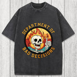 Tokyosol Department Of Bad Decisions Washed T-Shirt
