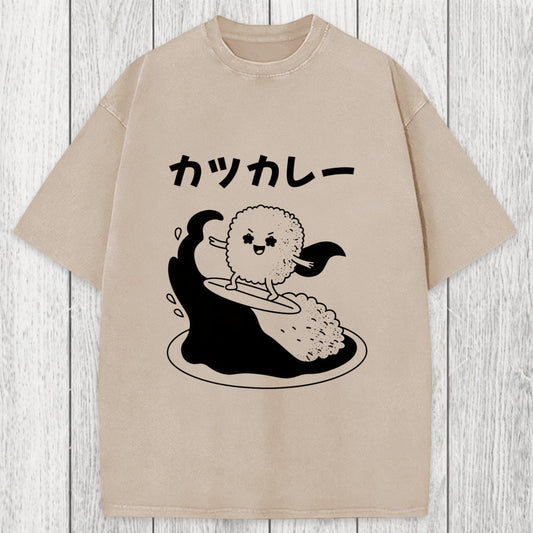 Tokyosol Surfer Sushi Washed T-Shirt