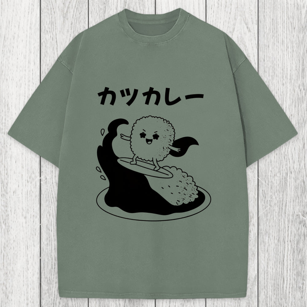 Tokyosol Surfer Sushi Washed T-Shirt