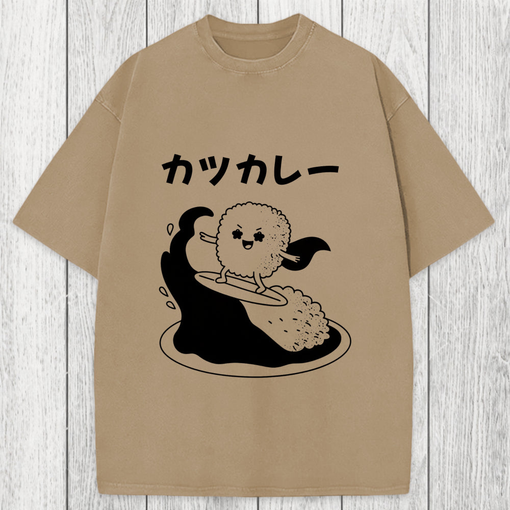 Tokyosol Surfer Sushi Washed T-Shirt