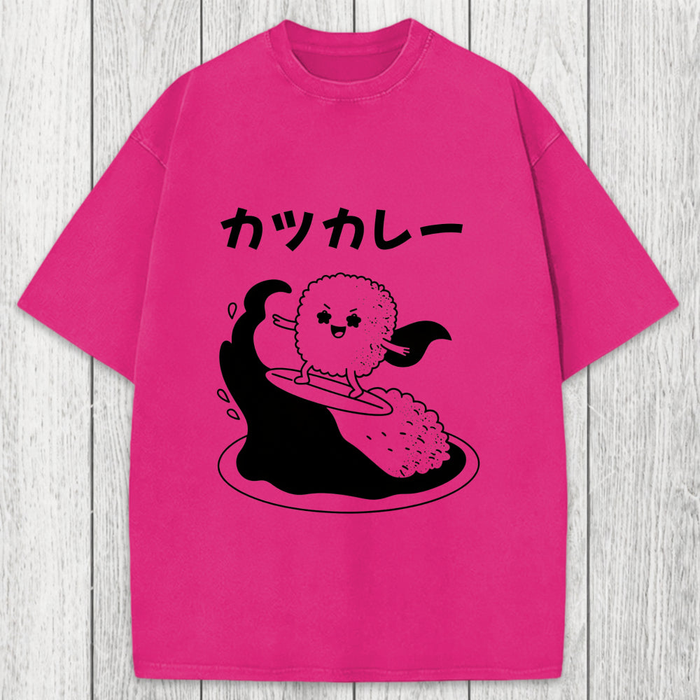 Tokyosol Surfer Sushi Washed T-Shirt