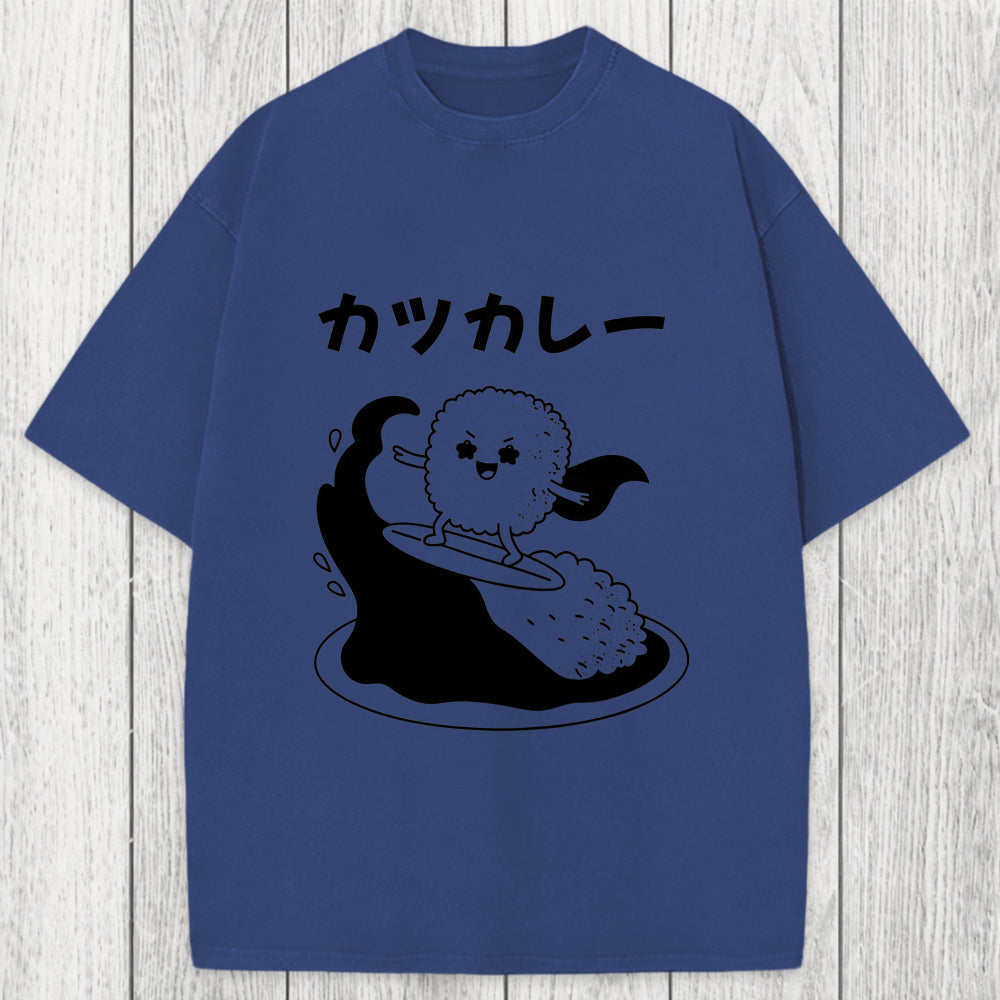 Tokyosol Surfer Sushi Washed T-Shirt