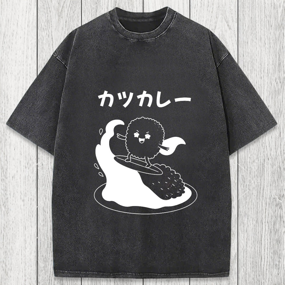 Tokyosol Surfer Sushi Washed T-Shirt
