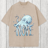 Tokyosol Octopus Nope Washed T-Shirt