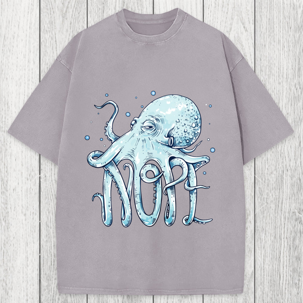 Tokyosol Octopus Nope Washed T-Shirt