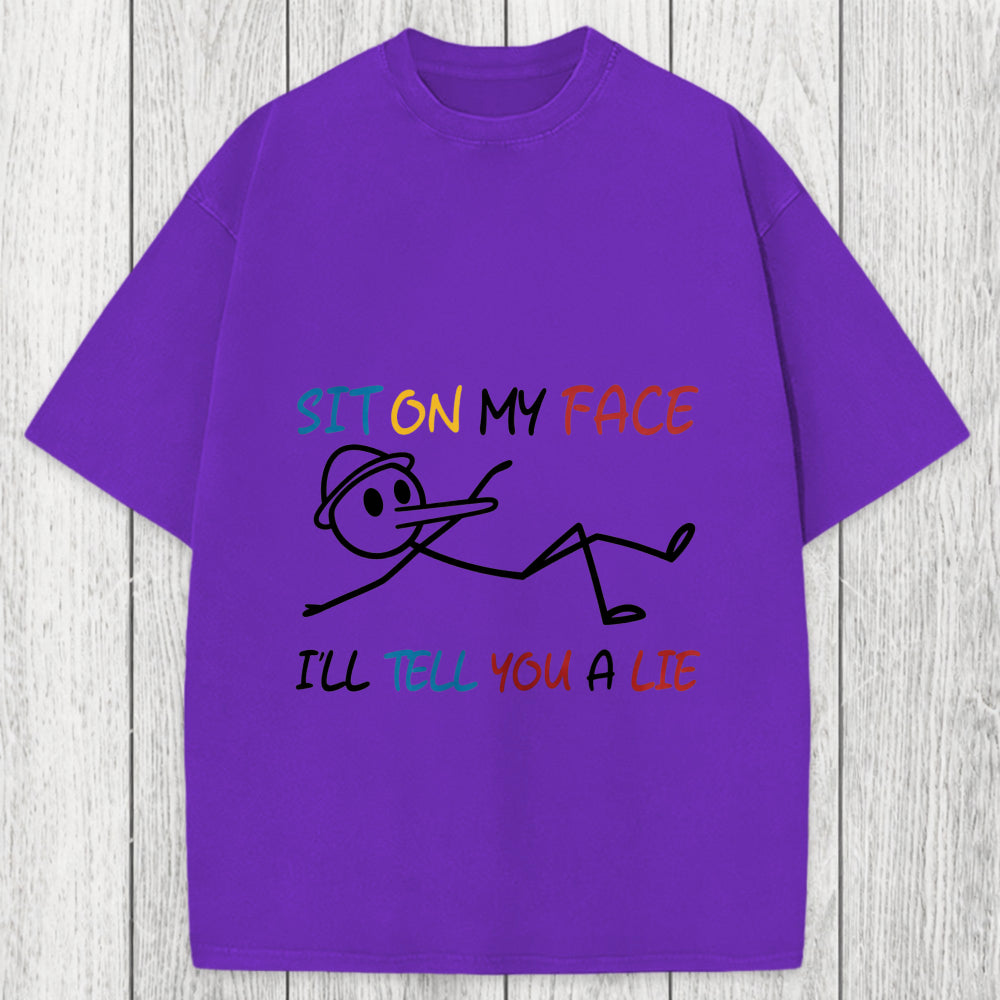 Tokyosol Sit On My Face Washed T-Shirt