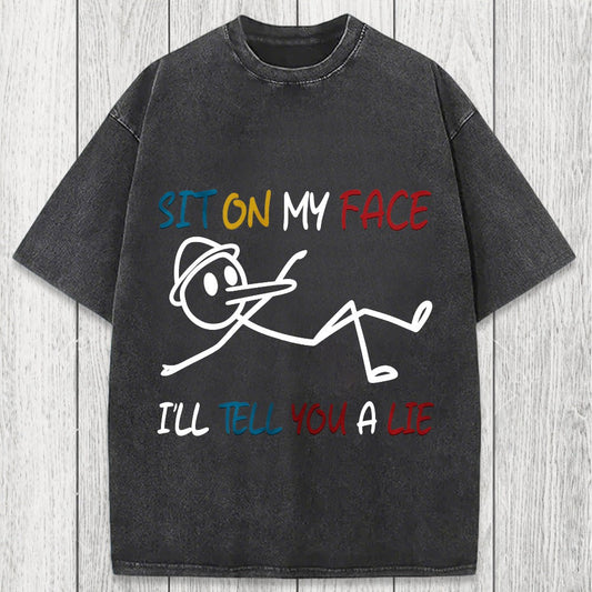 Tokyosol Sit On My Face Washed T-Shirt