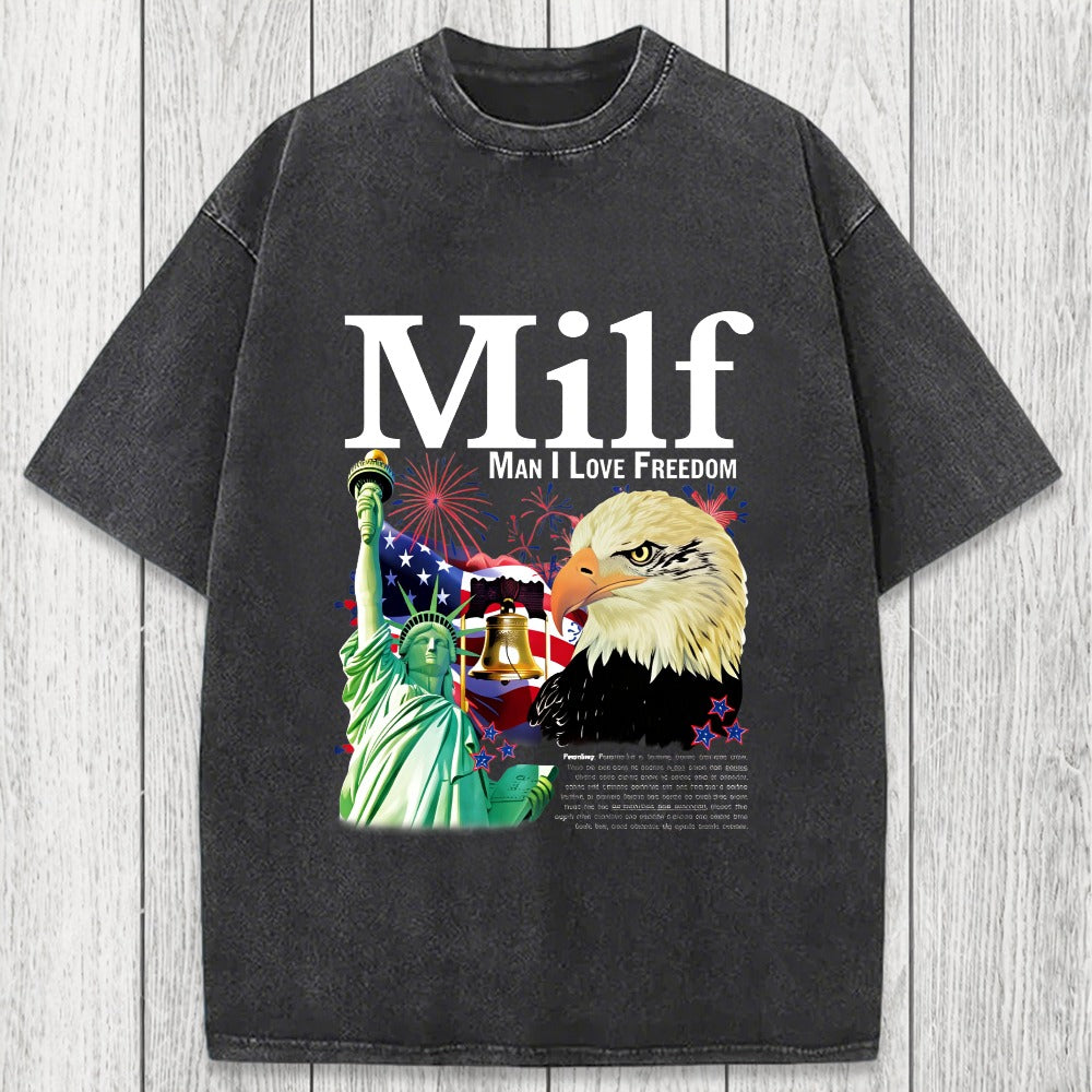 Tokyosol Man I Love Freedom Washed T-Shirt