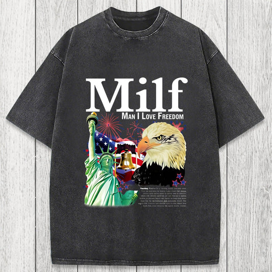 Tokyosol Man I Love Freedom Washed T-Shirt