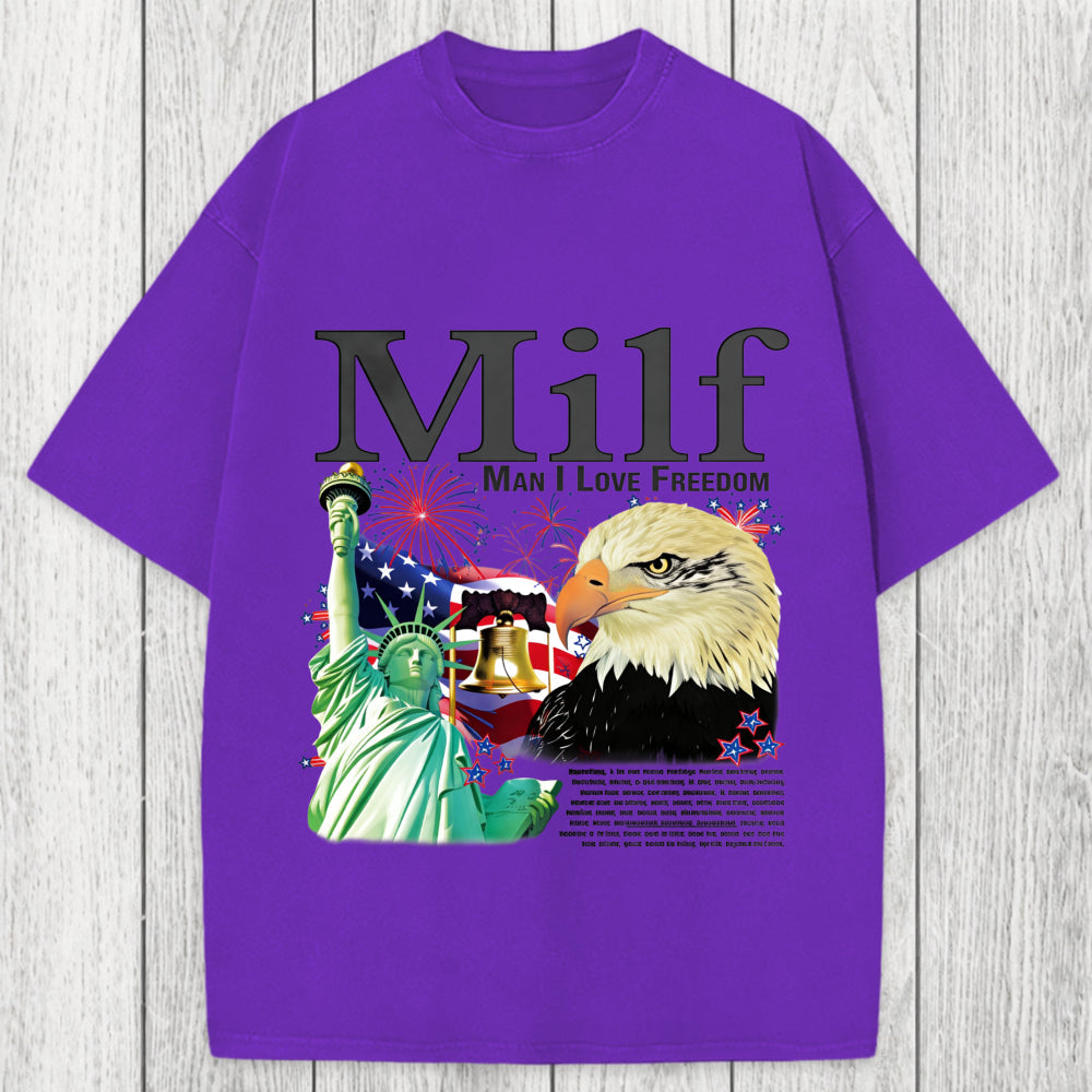 Tokyosol Man I Love Freedom Washed T-Shirt
