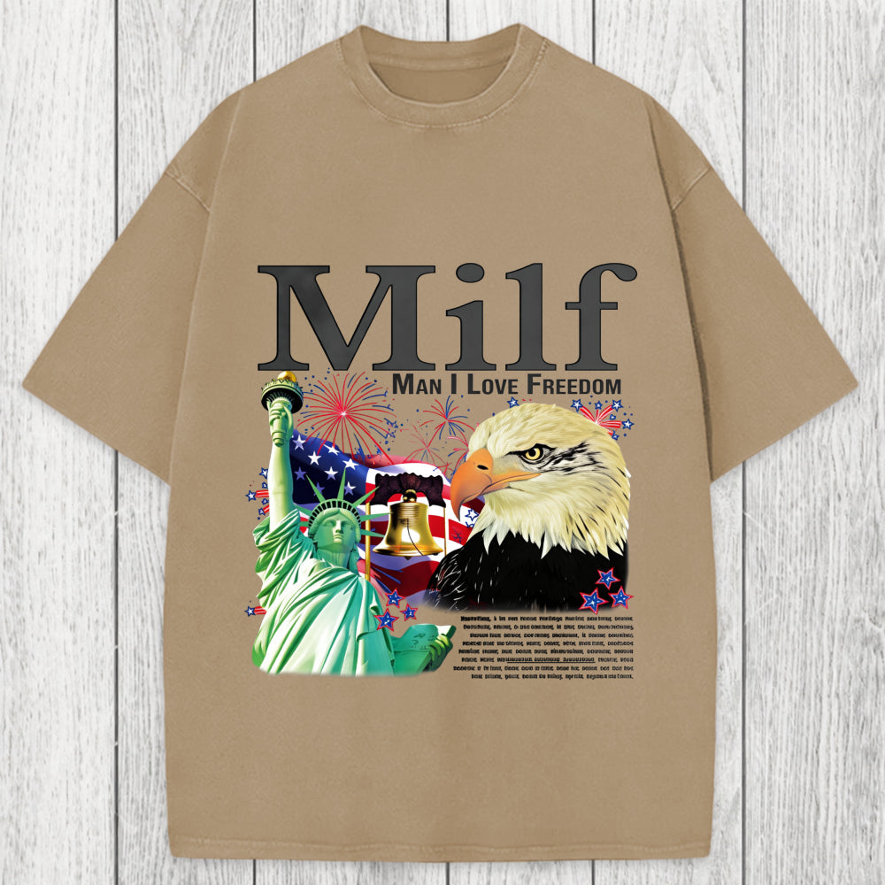 Tokyosol Man I Love Freedom Washed T-Shirt