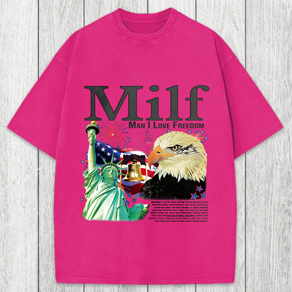 Tokyosol Man I Love Freedom Washed T-Shirt