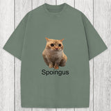 Tokyosol Spoingus The Cat Meme Washed T-Shirt