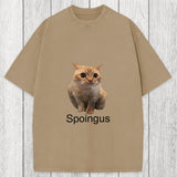 Tokyosol Spoingus The Cat Meme Washed T-Shirt
