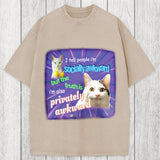 Tokyosol I Tell People I'm Socially Awkward Meme Washed T-Shirt