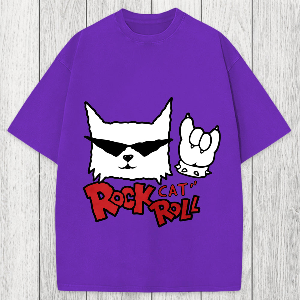 Tokyosol Rock Cat Roll Washed T-Shirt