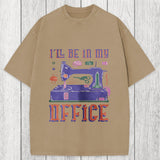 Tokyosol Funny Sewing Machine Seamstress Tailor Washed T-Shirt