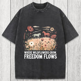 Tokyosol Wild-flowers Washed T-Shirt