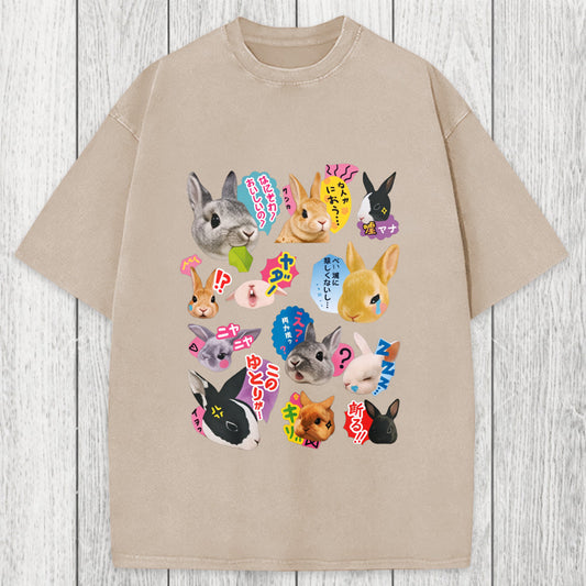 Tokyosol Japanese Bunny Washed T-Shirt