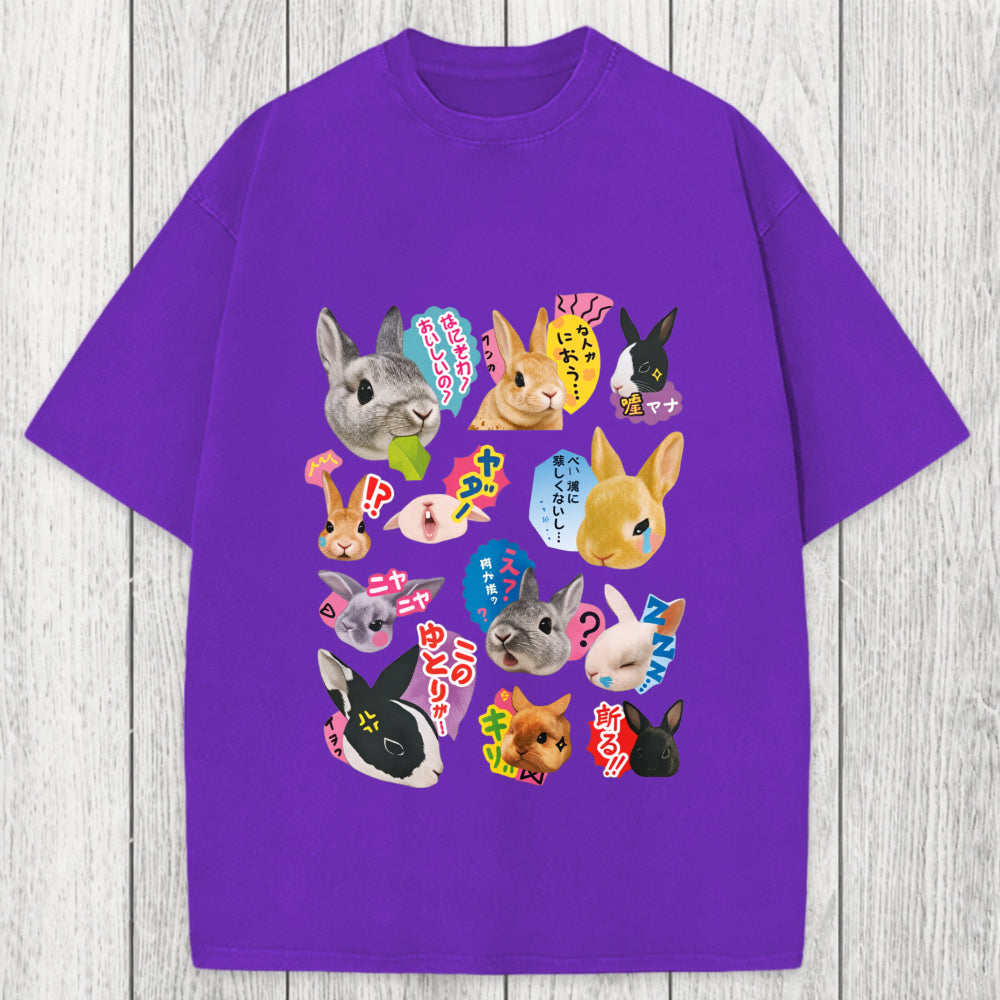 Tokyosol Japanese Bunny Washed T-Shirt