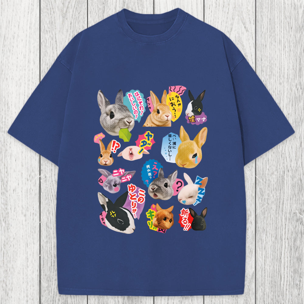 Tokyosol Japanese Bunny Washed T-Shirt