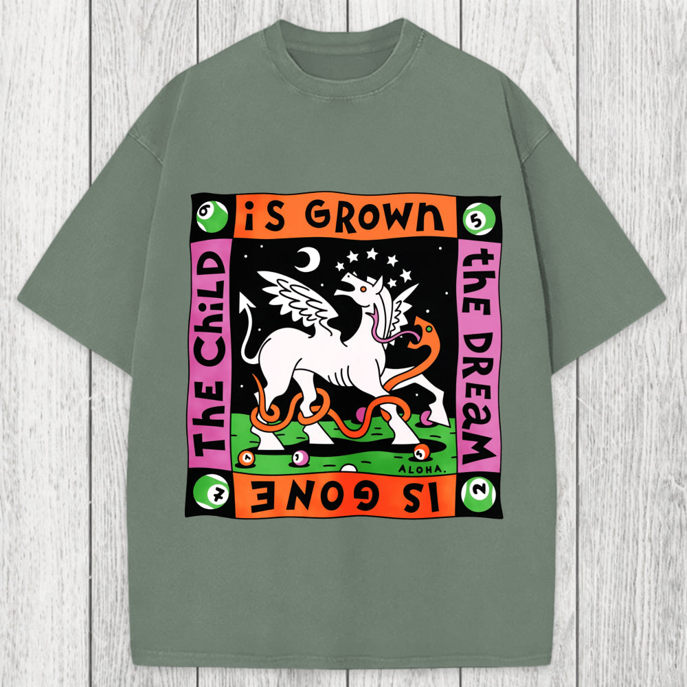 Tokyosol The Dream Is Gone The Child Is Grown Washed T-Shirt