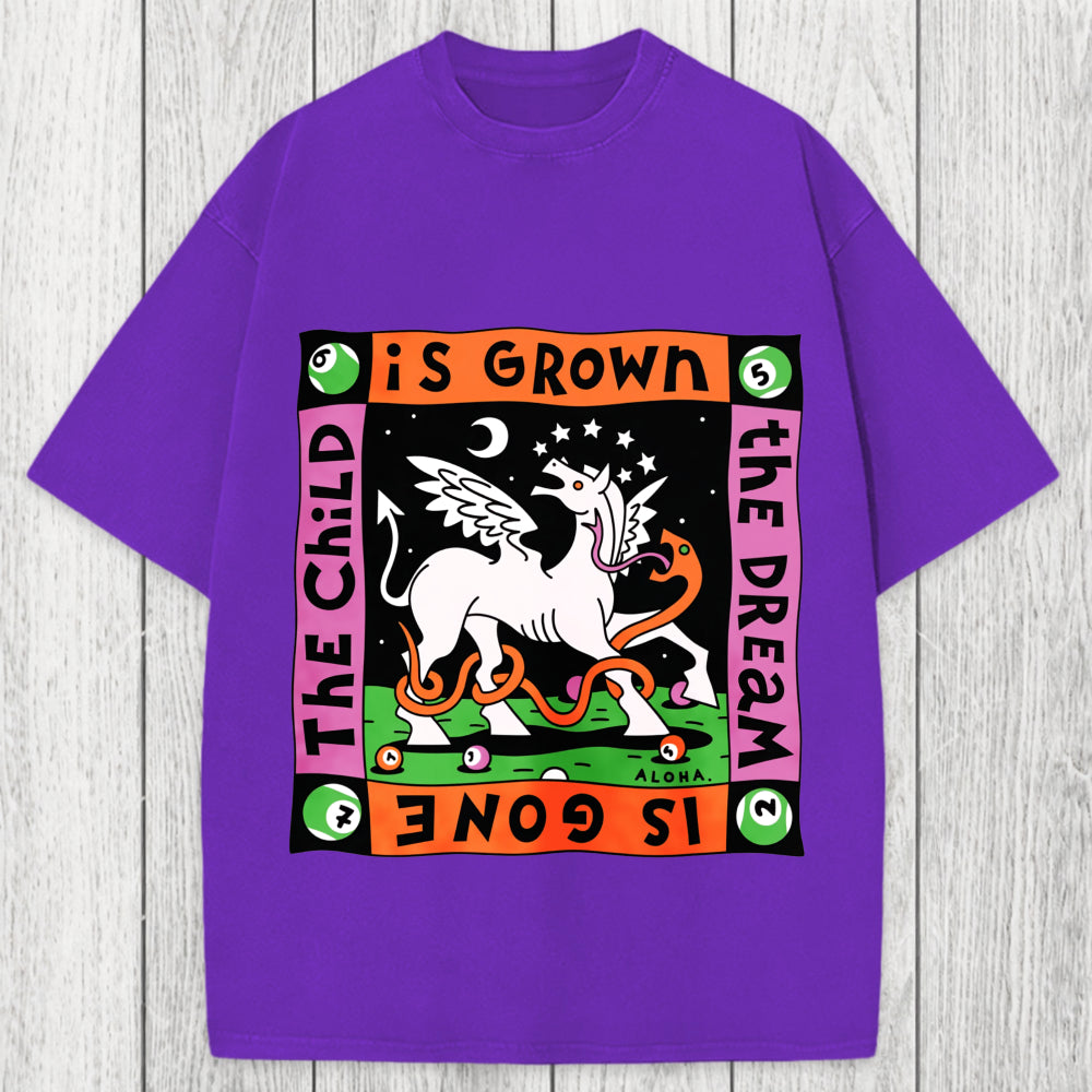 Tokyosol The Dream Is Gone The Child Is Grown Washed T-Shirt