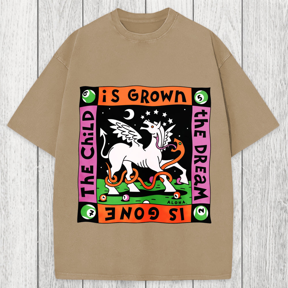 Tokyosol The Dream Is Gone The Child Is Grown Washed T-Shirt