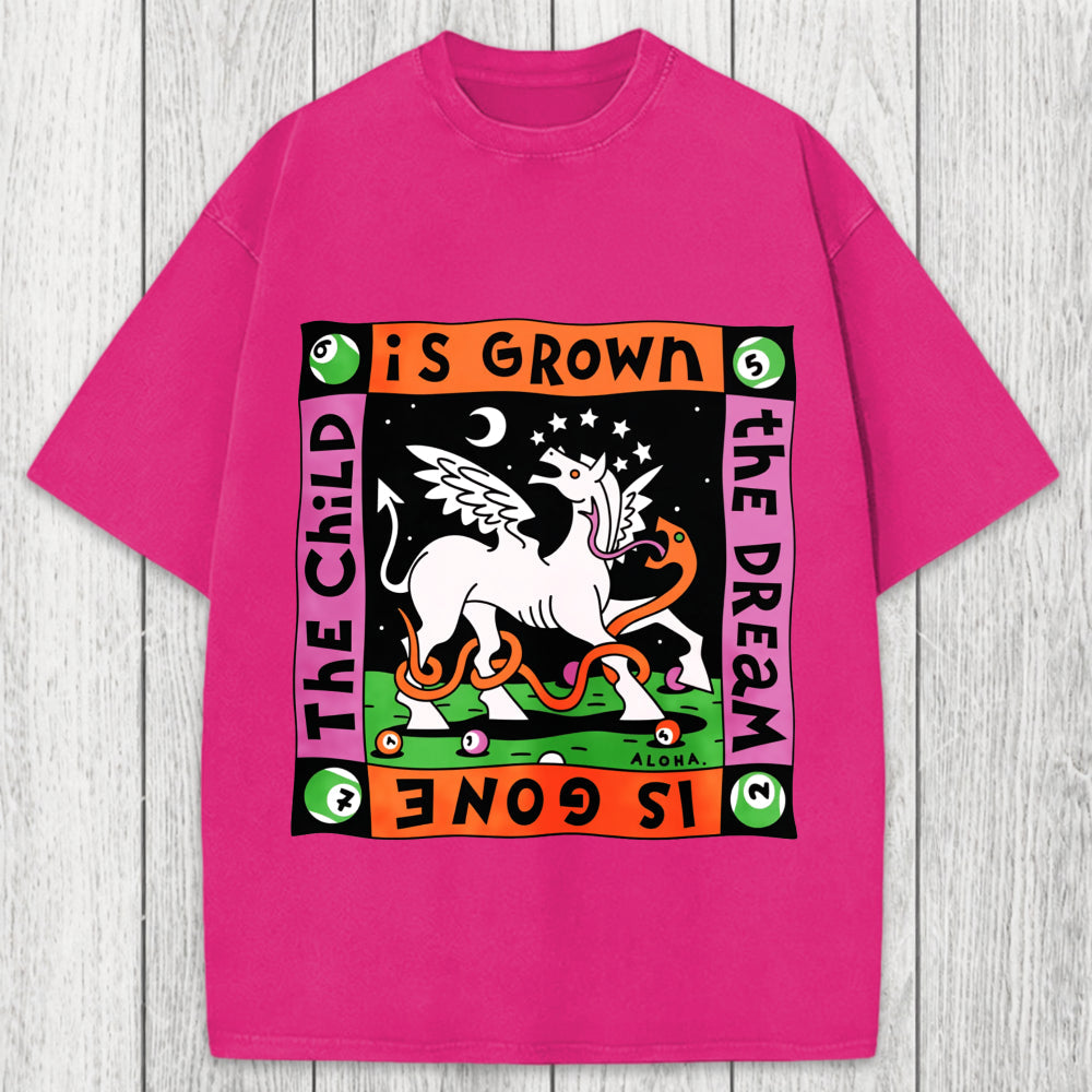 Tokyosol The Dream Is Gone The Child Is Grown Washed T-Shirt