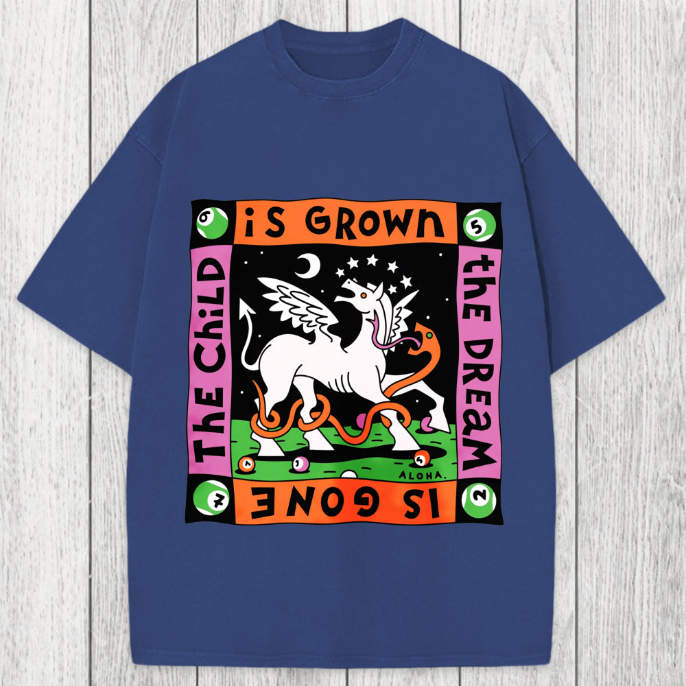 Tokyosol The Dream Is Gone The Child Is Grown Washed T-Shirt