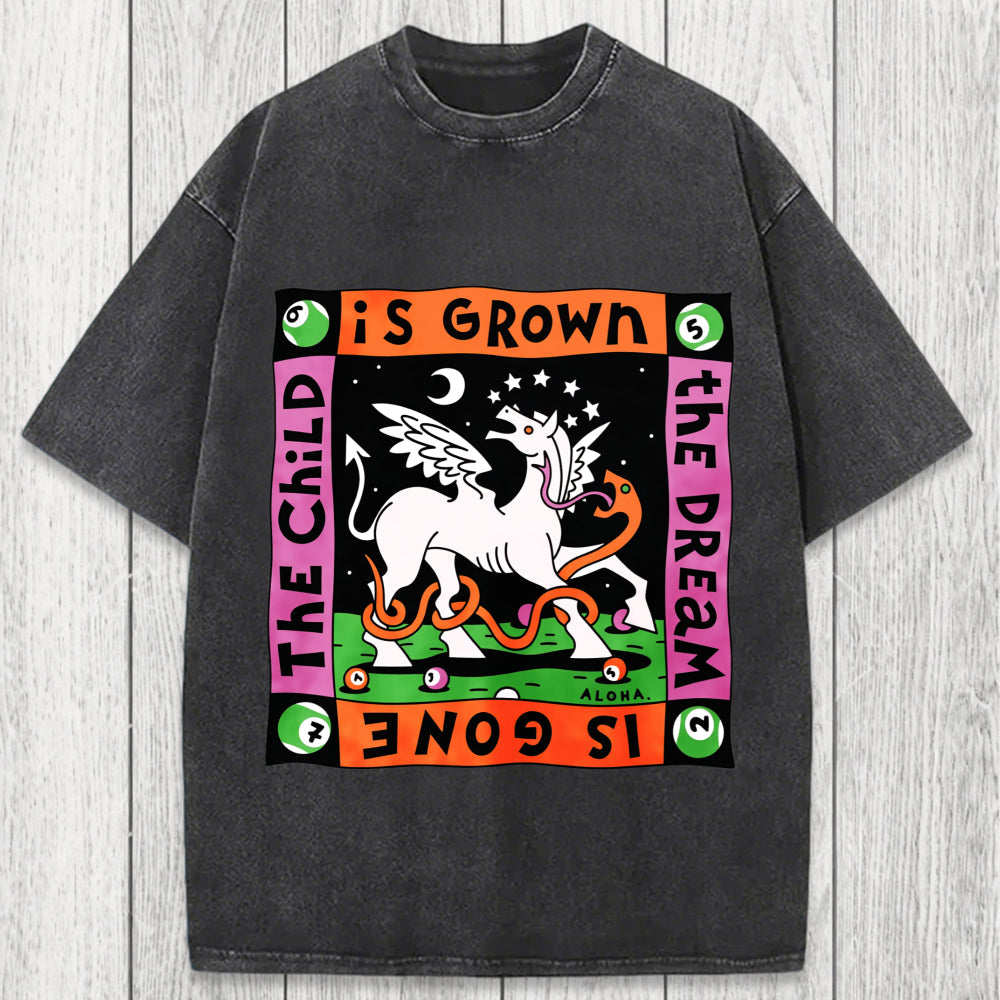 Tokyosol The Dream Is Gone The Child Is Grown Washed T-Shirt