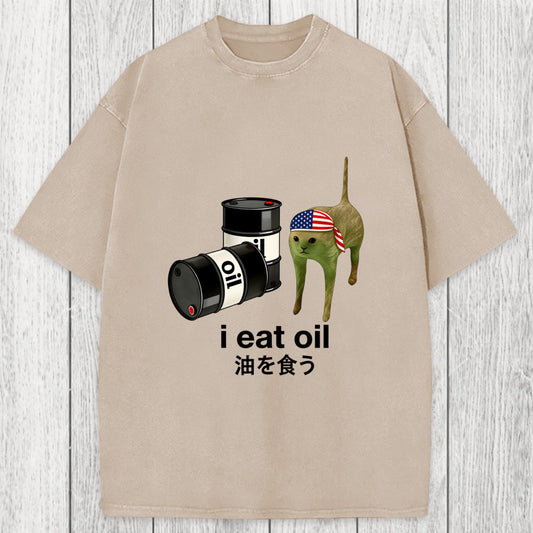 Tokyosol I Eat Oil Washed T-Shirt