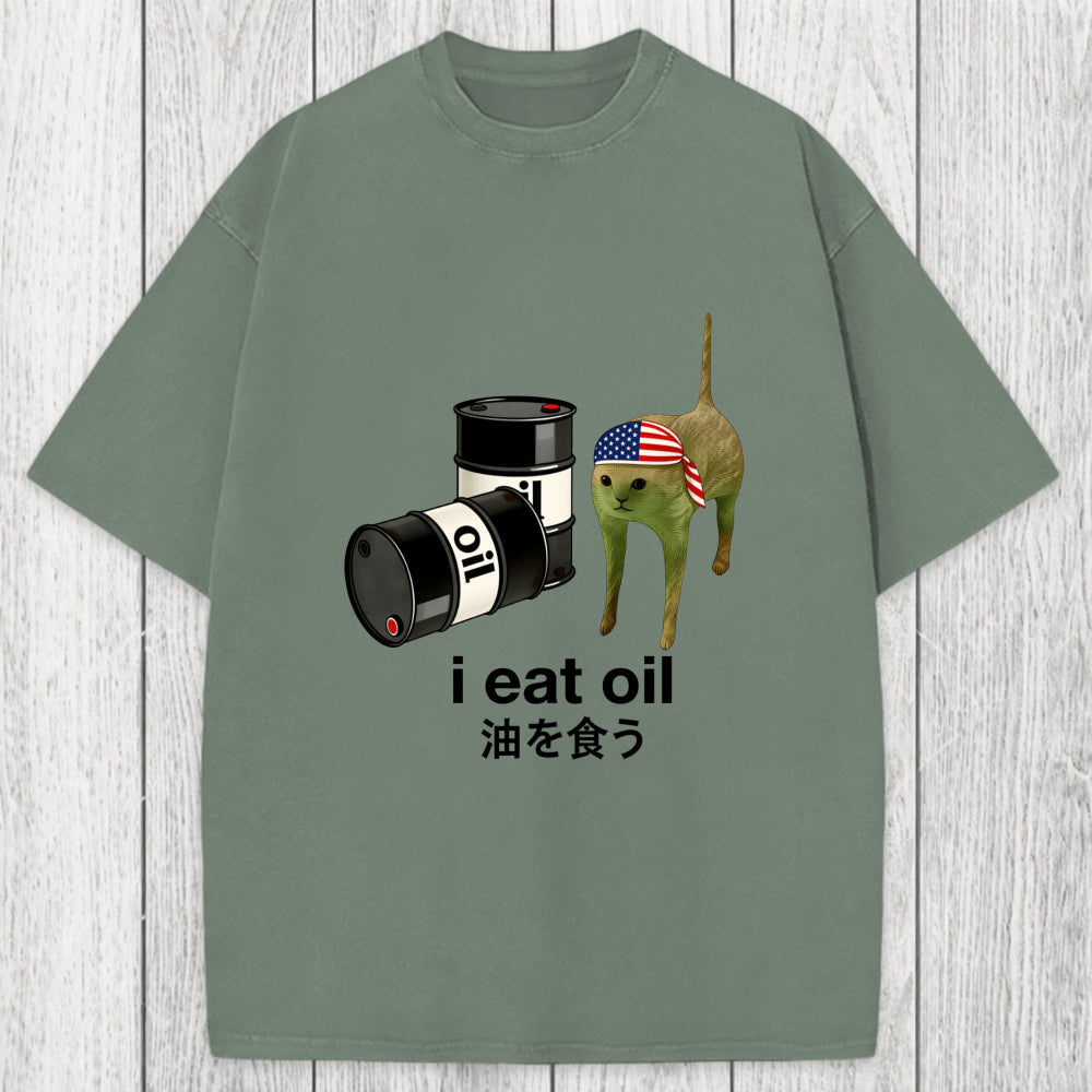 Tokyosol I Eat Oil Washed T-Shirt