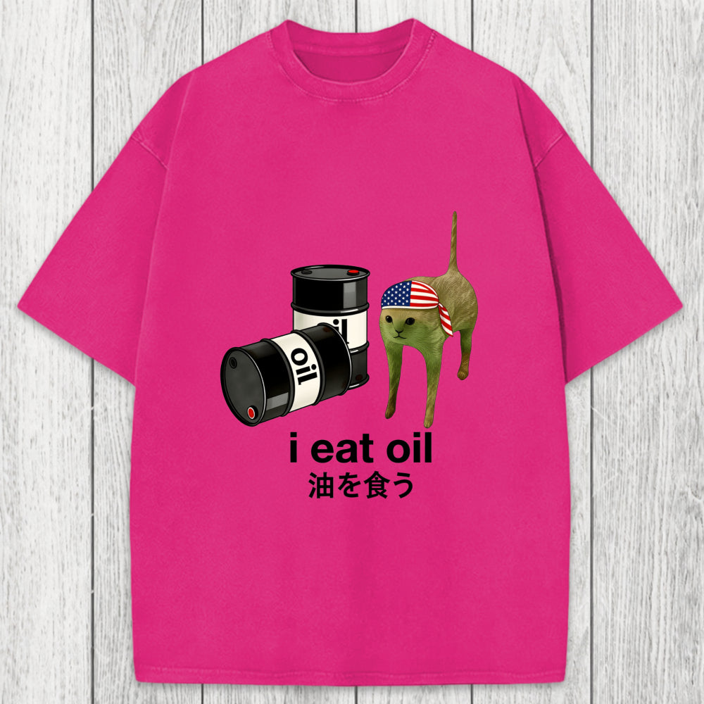 Tokyosol I Eat Oil Washed T-Shirt