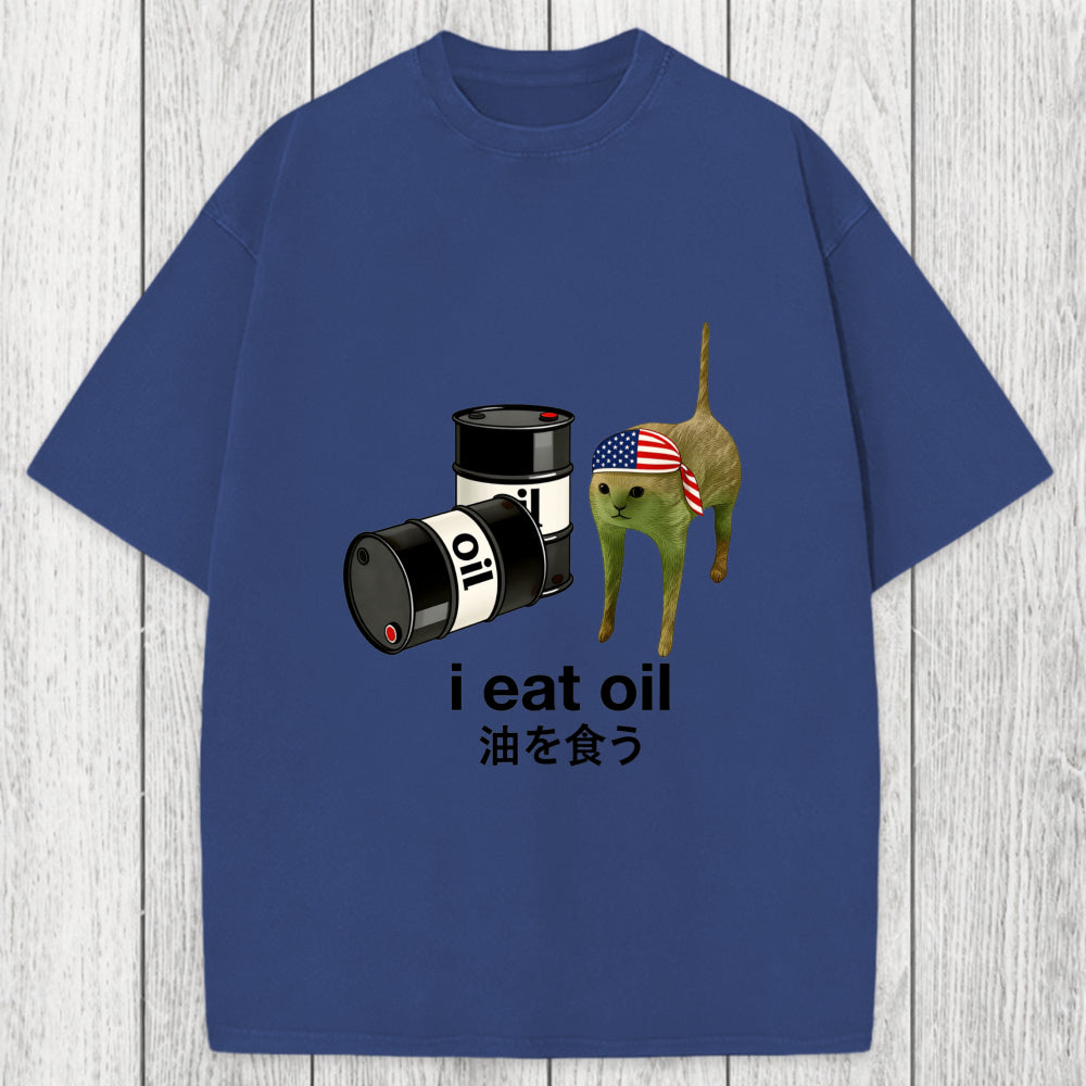 Tokyosol I Eat Oil Washed T-Shirt