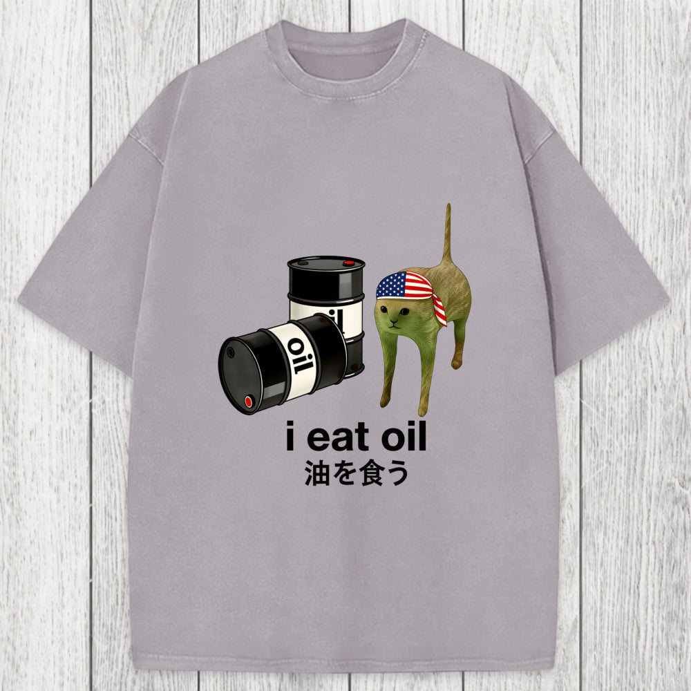 Tokyosol I Eat Oil Washed T-Shirt
